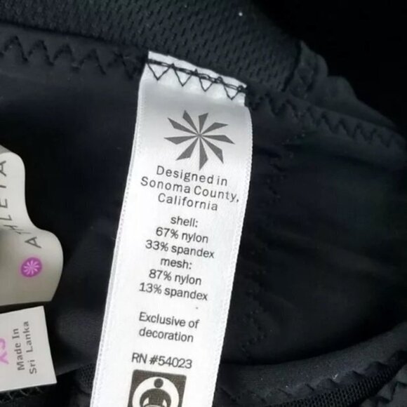 Athleta Gigi Sports Bra High Impact Black Athletic Active 868882 Womens XS - Picture 8 of 9